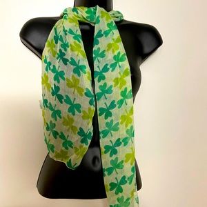 Green Shamrock Scarf